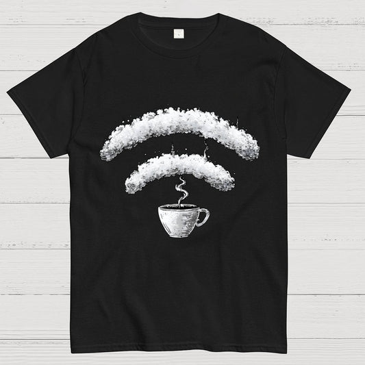 Connected Through Caffeine Geek T-Shirt