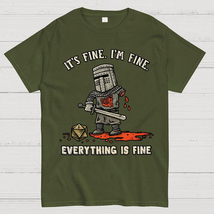 Its Fine Im Fine Everything Is Fine Geek T-Shirt
