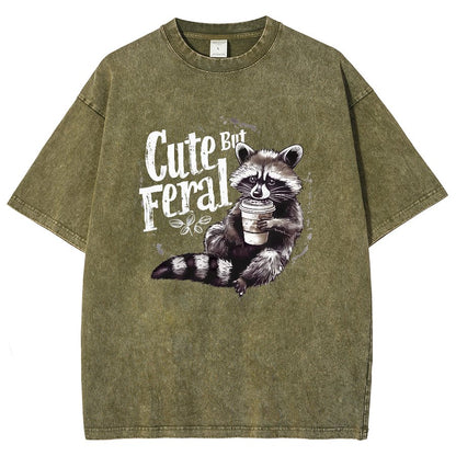 Cute But Feral Vintage Distressed T-shirt