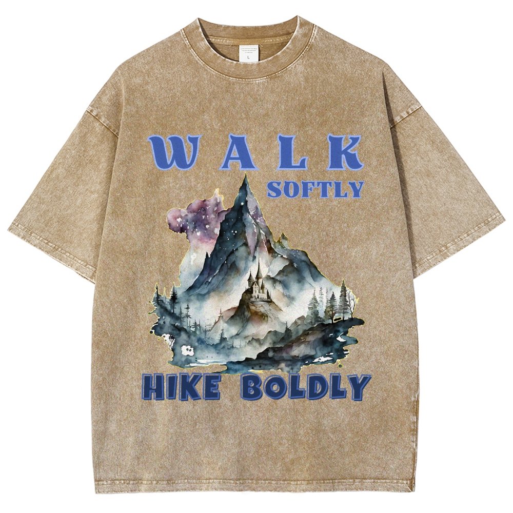 Walk Softly, Hike Boldly. More You Hike Vintage Distressed T-shirt