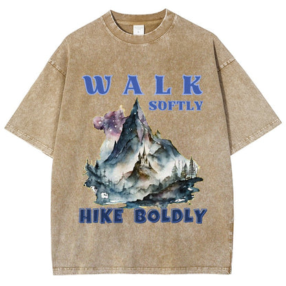 Walk Softly, Hike Boldly. More You Hike Vintage Distressed T-shirt