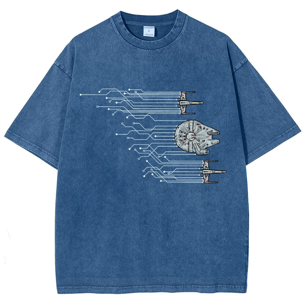 Microships – The Fastest Circuit in the Galaxy Vintage Distressed T-shirt