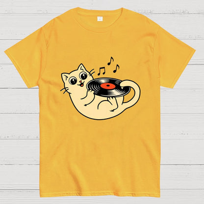 Turntable Cat Geek T-Shirt