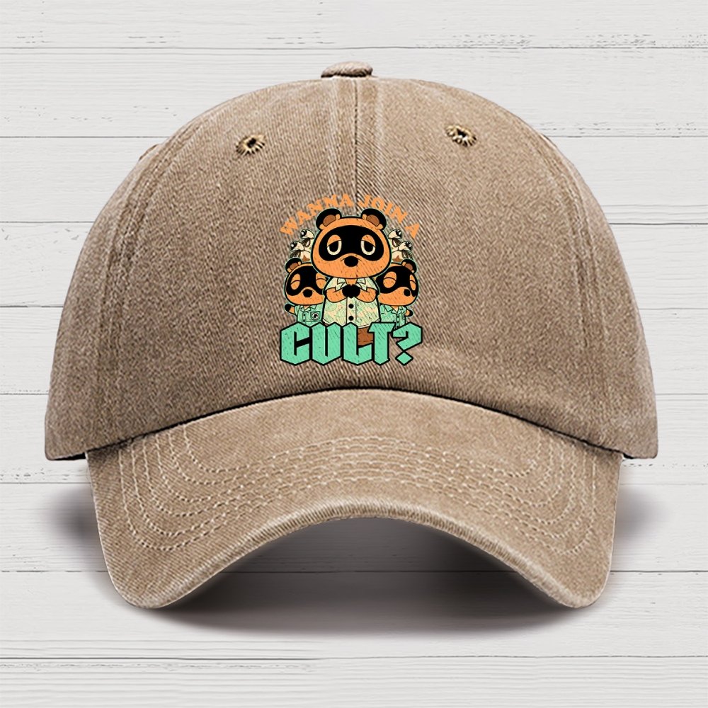Raccoon Island Cult Cotton Hat