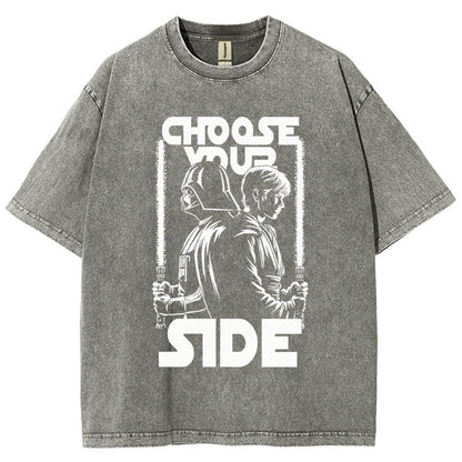 Choose Your Side Vintage Distressed T-shirt