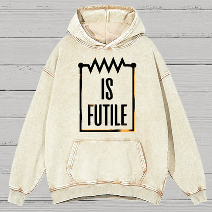 Resistor Is Futile Vintage Distressed Hoodie