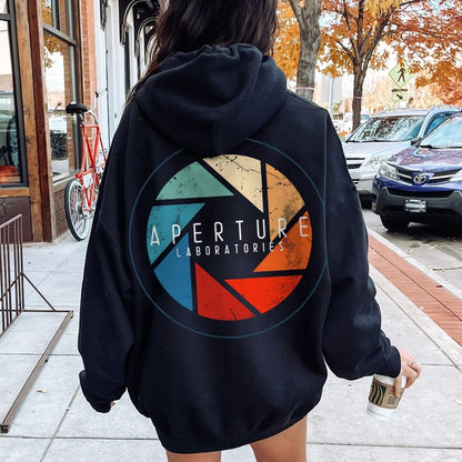 Aperture Printed Back Unisex Cotton Hoodie
