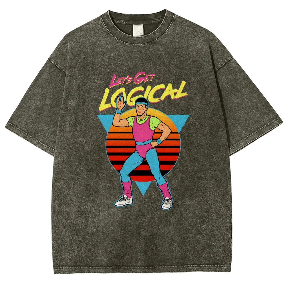 Let's Get Logical Vintage Distressed T-shirt