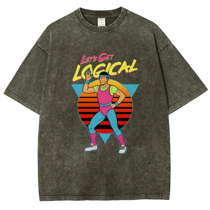 Let's Get Logical Vintage Distressed T-shirt