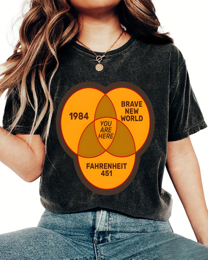 You Are Here Vintage Distressed T-shirt