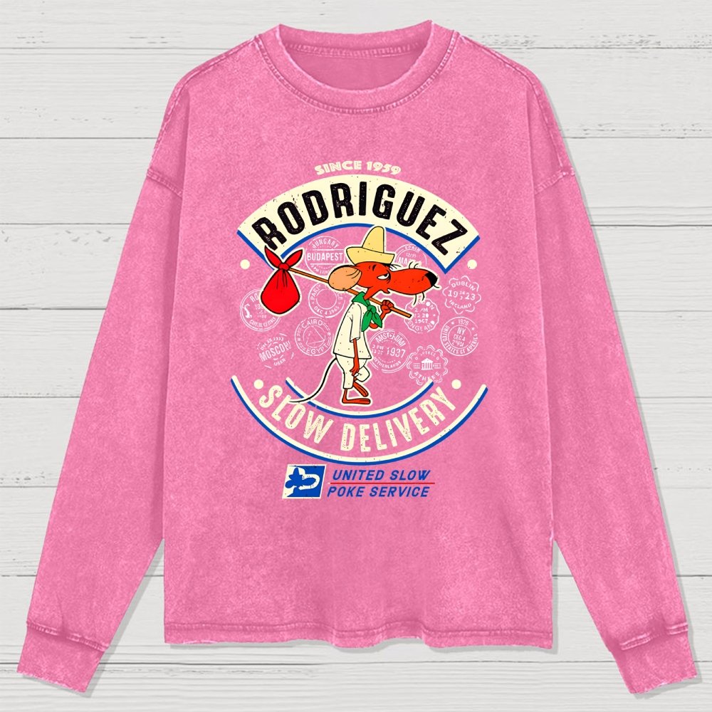 Slowpoke Delivery Service Washed Long Sleeve Tee