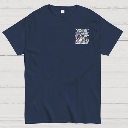 Christmas Vacation Jolliest Bunch Front And Back Printing Geek T-Shirt