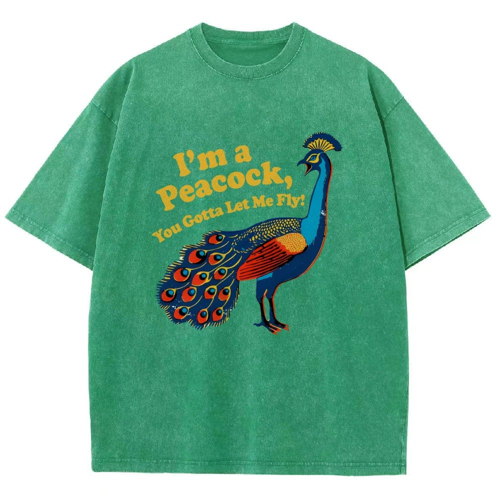 I'm A Peacock You Gotta Let Me Fly Vintage Distressed T-shirt