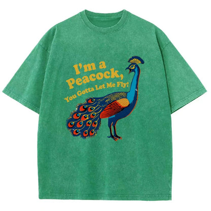 I'm A Peacock You Gotta Let Me Fly Vintage Distressed T-shirt