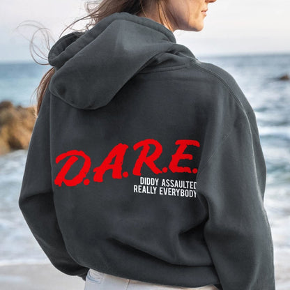 NO DIDDY Printed Back Unisex Cotton Hoodie