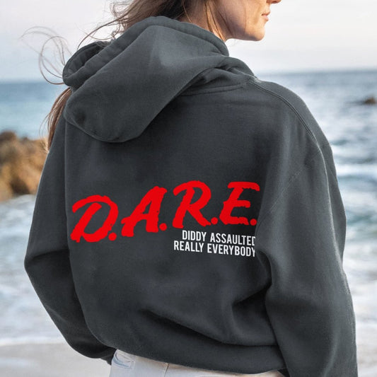 NO DIDDY Printed Back Unisex Cotton Hoodie