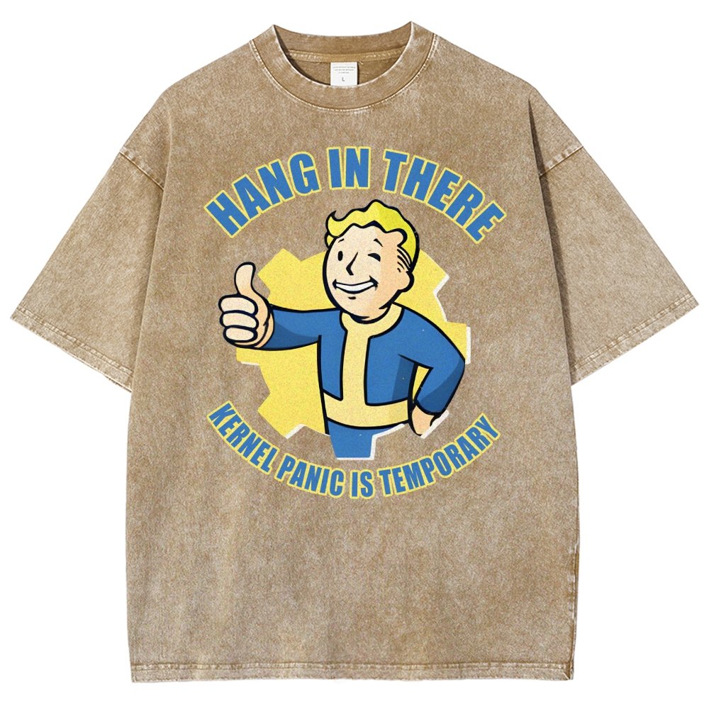 Hang in there - Kernel Panic is temporary Vintage Distressed T-shirt
