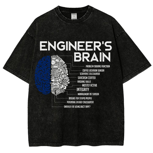 Funny Engineer Vintage Distressed T-shirt