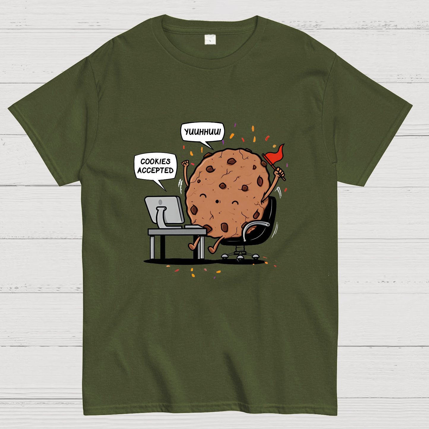 Cookies Accepted Nerdy T-Shirt