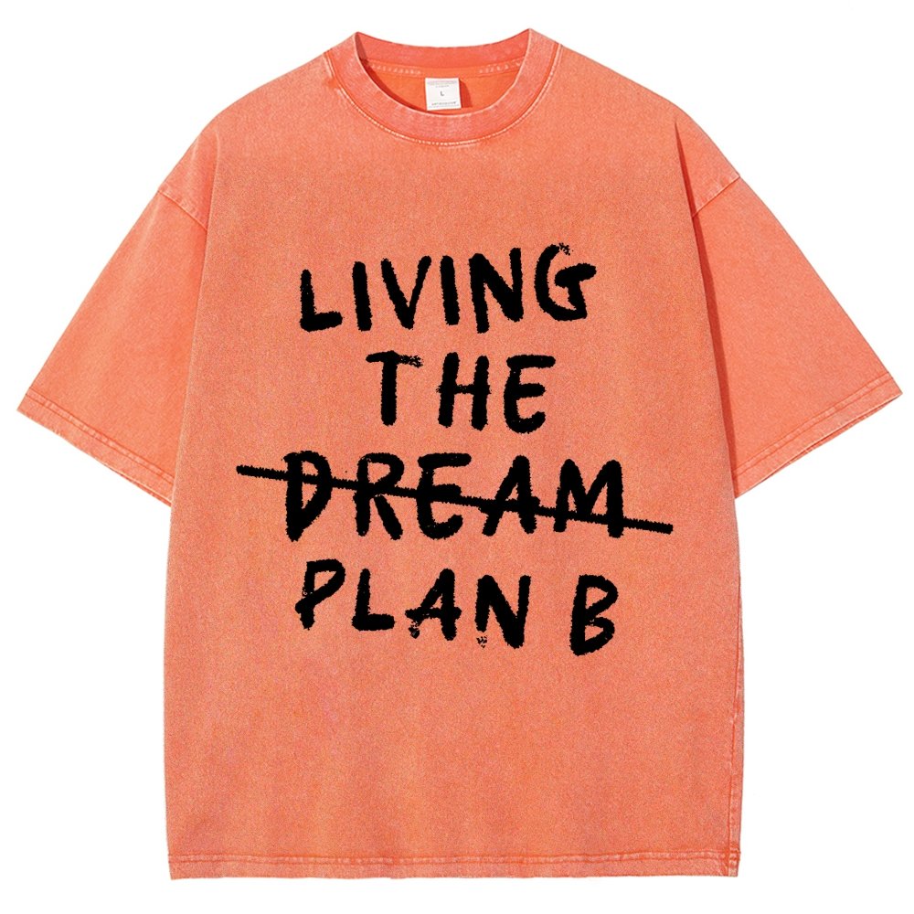 Living Plan B Vintage Distressed T-shirt