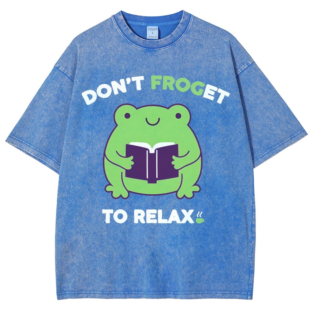 Don't Froget to Relax Vintage Distressed T-shirt