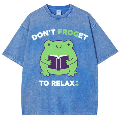Don't Froget to Relax Vintage Distressed T-shirt