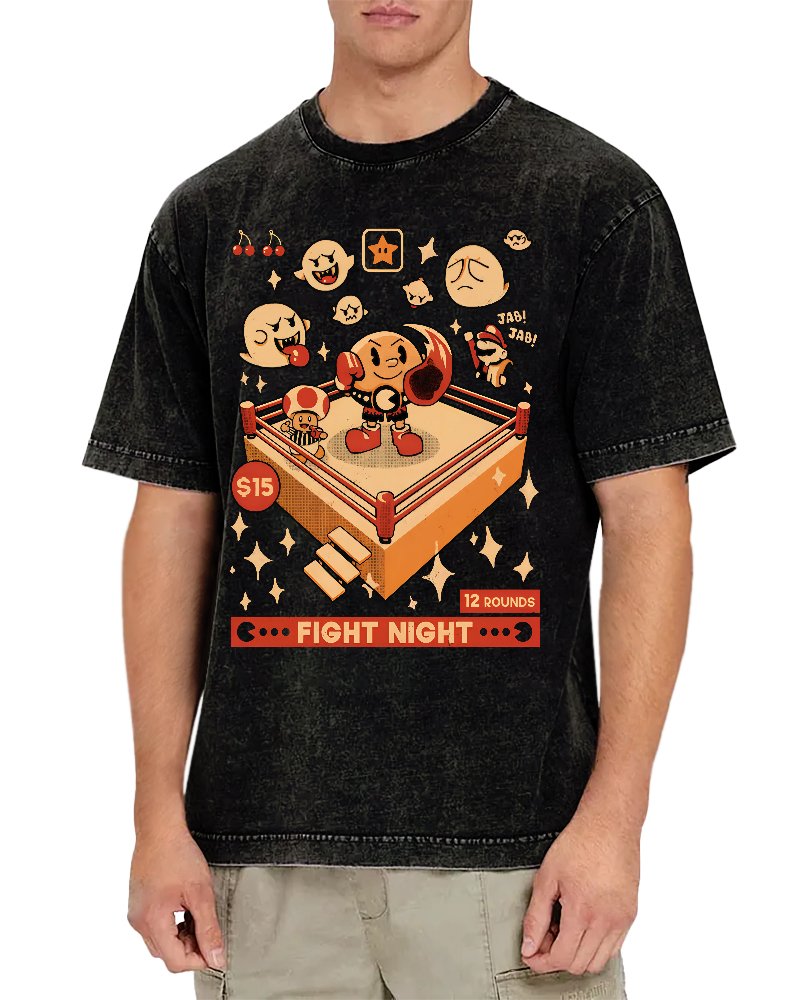 Retro Arcade Showdown Vintage Distressed T-shirt