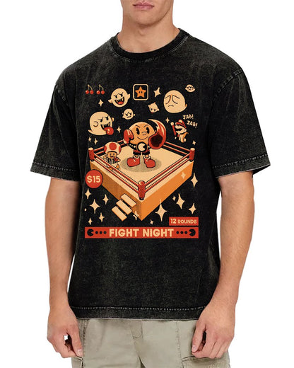 Retro Arcade Showdown Vintage Distressed T-shirt
