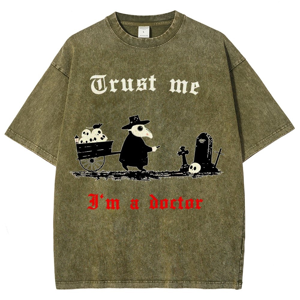 Trust Me I'm A Doctor Vintage Distressed T-shirt