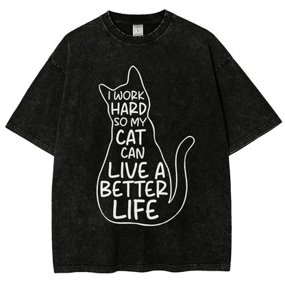 Work hard Vintage Distressed T-shirt