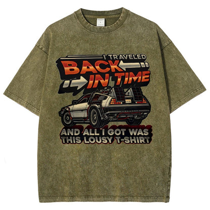 Time Travel Vintage Distressed T-shirt