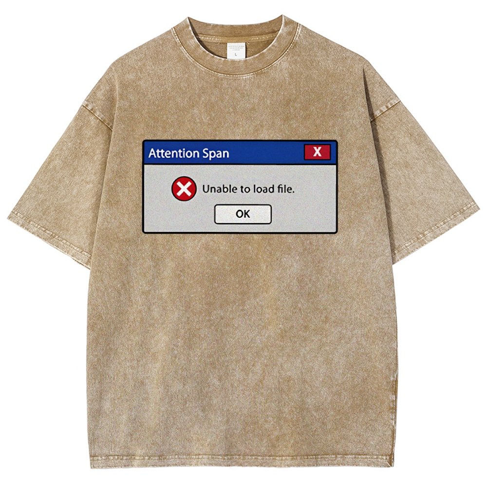 Attention Span Not Loading Vintage Distressed T-shirt