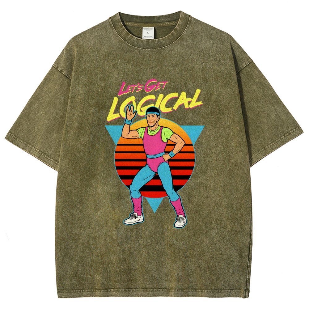 Let's Get Logical Vintage Distressed T-shirt