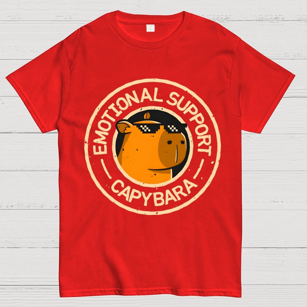 Emotional Support Capybara Geek T-Shirt