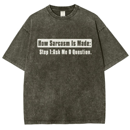 Step 2 Sarcasm Vintage Distressed T-shirt