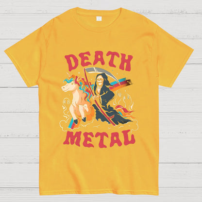 Death Metal - Cute Evil Skull Unicorn Geek T-Shirt