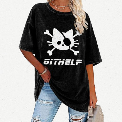 GitHelp Vintage Distressed T-shirt