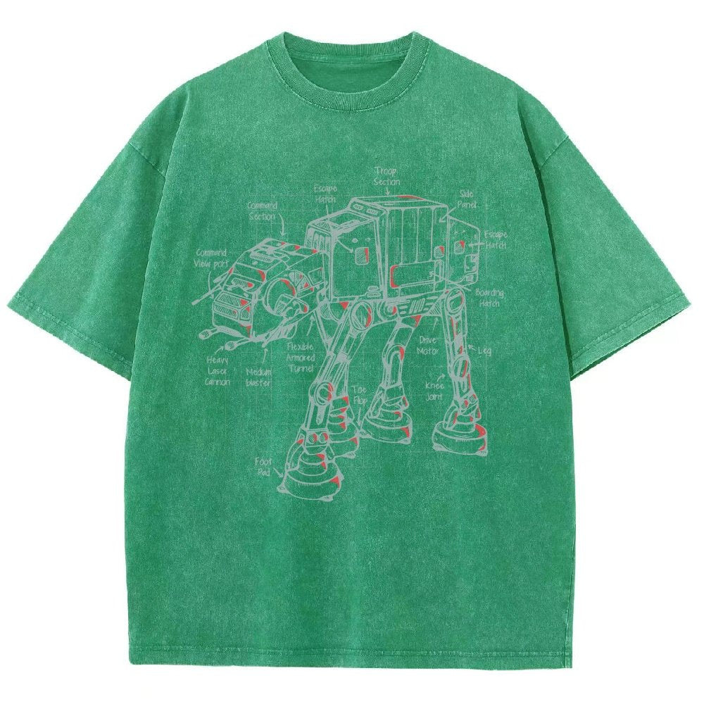 Walker's Blueprint Vintage Distressed T-shirt