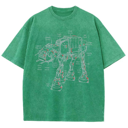 Walker's Blueprint Vintage Distressed T-shirt