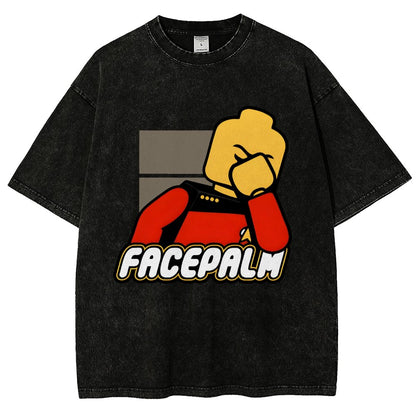 Facepalm Vintage Distressed T-shirt