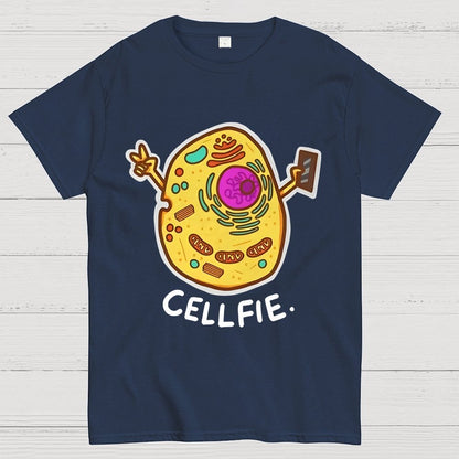 Biology pun Cell-Fie Unisex Geek T-Shirt