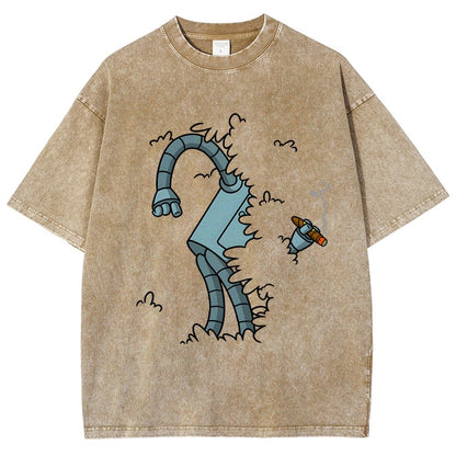 Bite My Shiny Metal Thing Vintage Distressed T-shirt