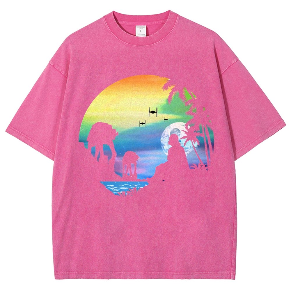 Conquer the paradise Vintage Distressed T-shirt