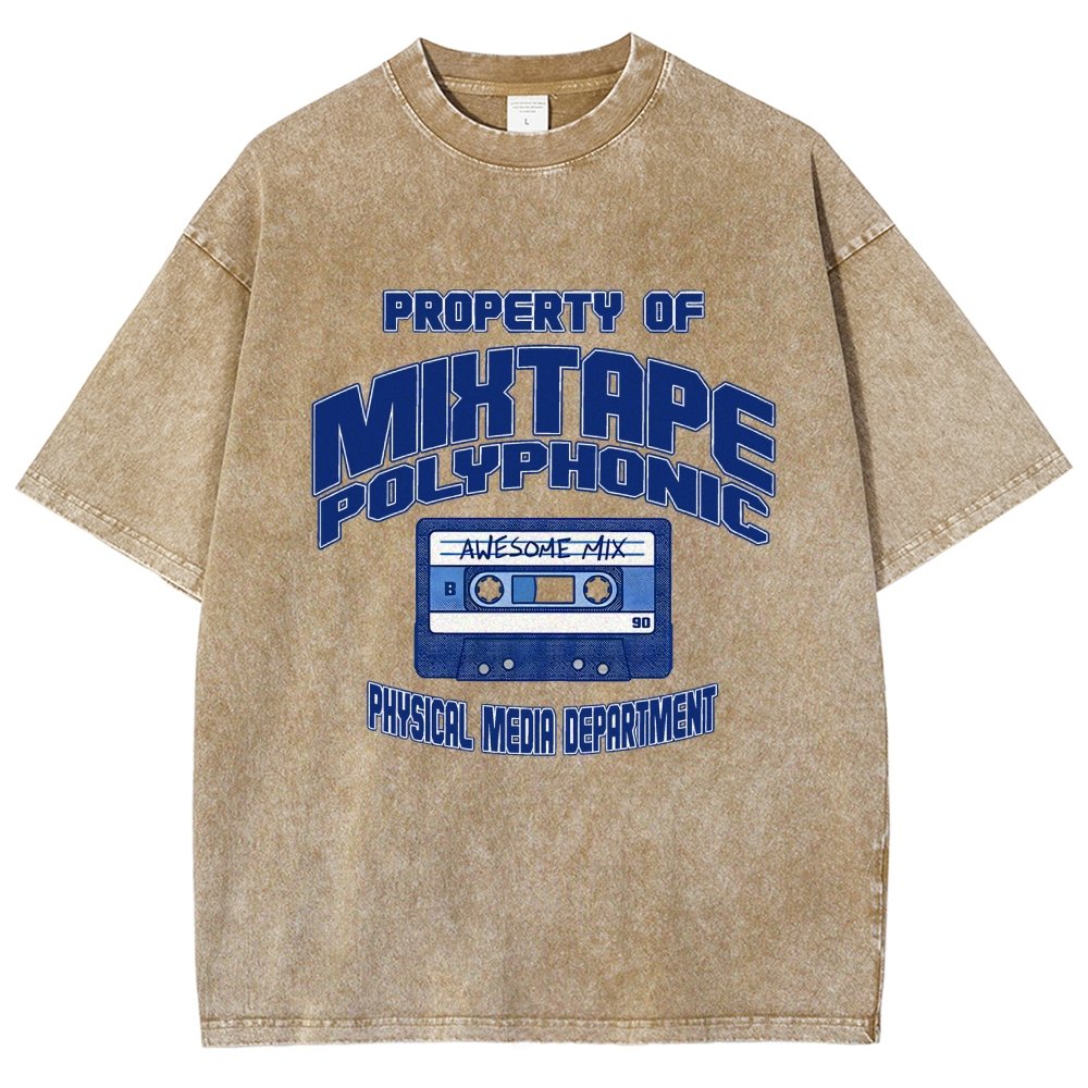 Property of Mixtape Polyphonic Vintage Distressed T-shirt