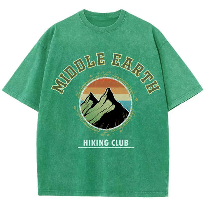 Middle Earth Hiking Club Vintage Distressed T-shirt