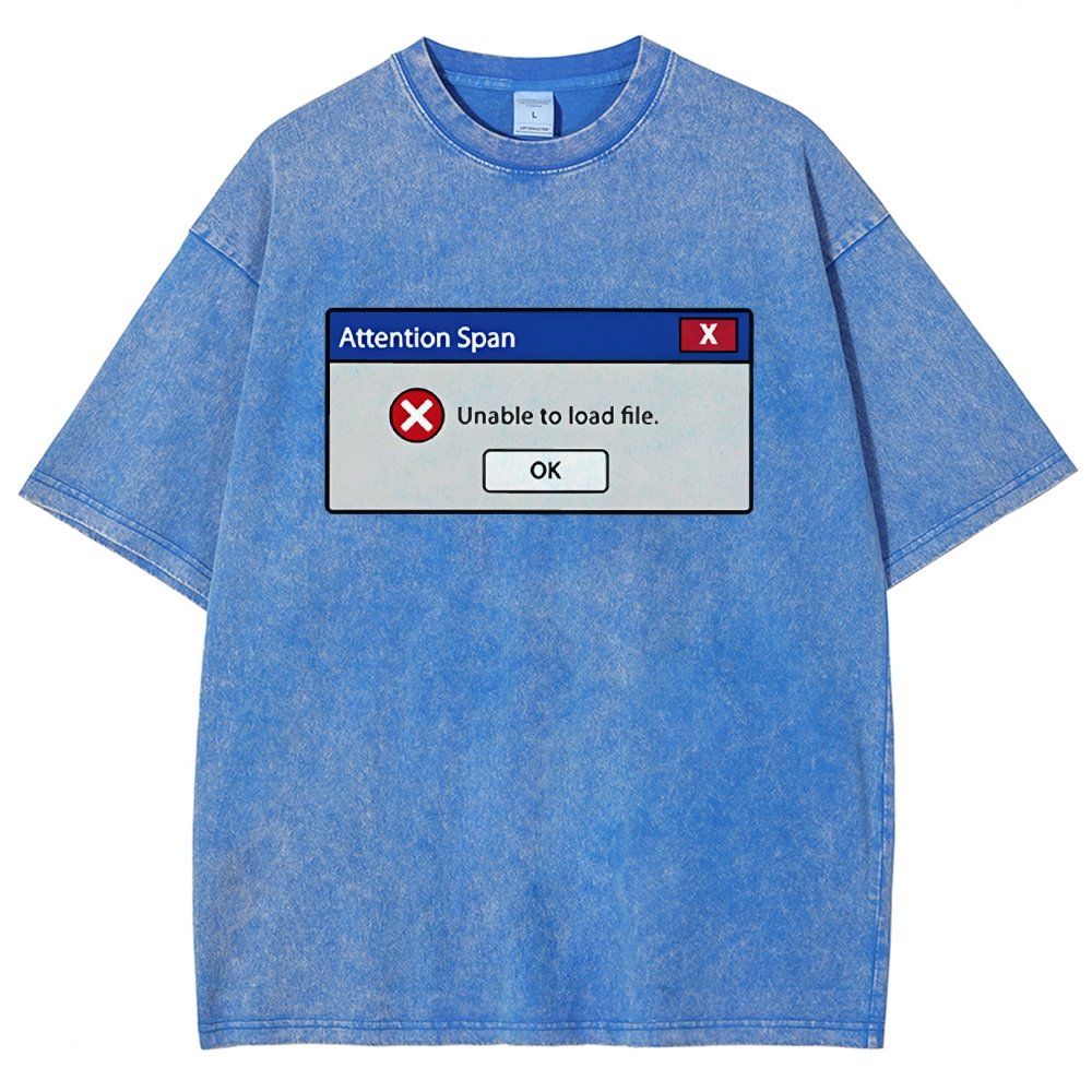 Attention Span Not Loading Vintage Distressed T-shirt