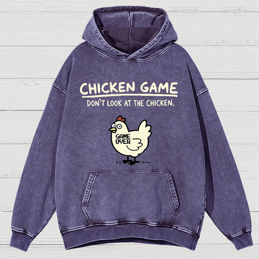 Chicken Game Vintage Distressed Hoodie