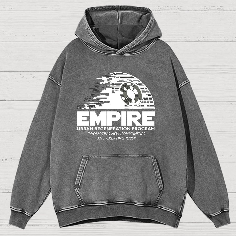 Metropolis Urban Regeneration Vintage Distressed Hoodie