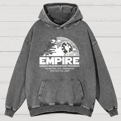 Metropolis Urban Regeneration Vintage Distressed Hoodie
