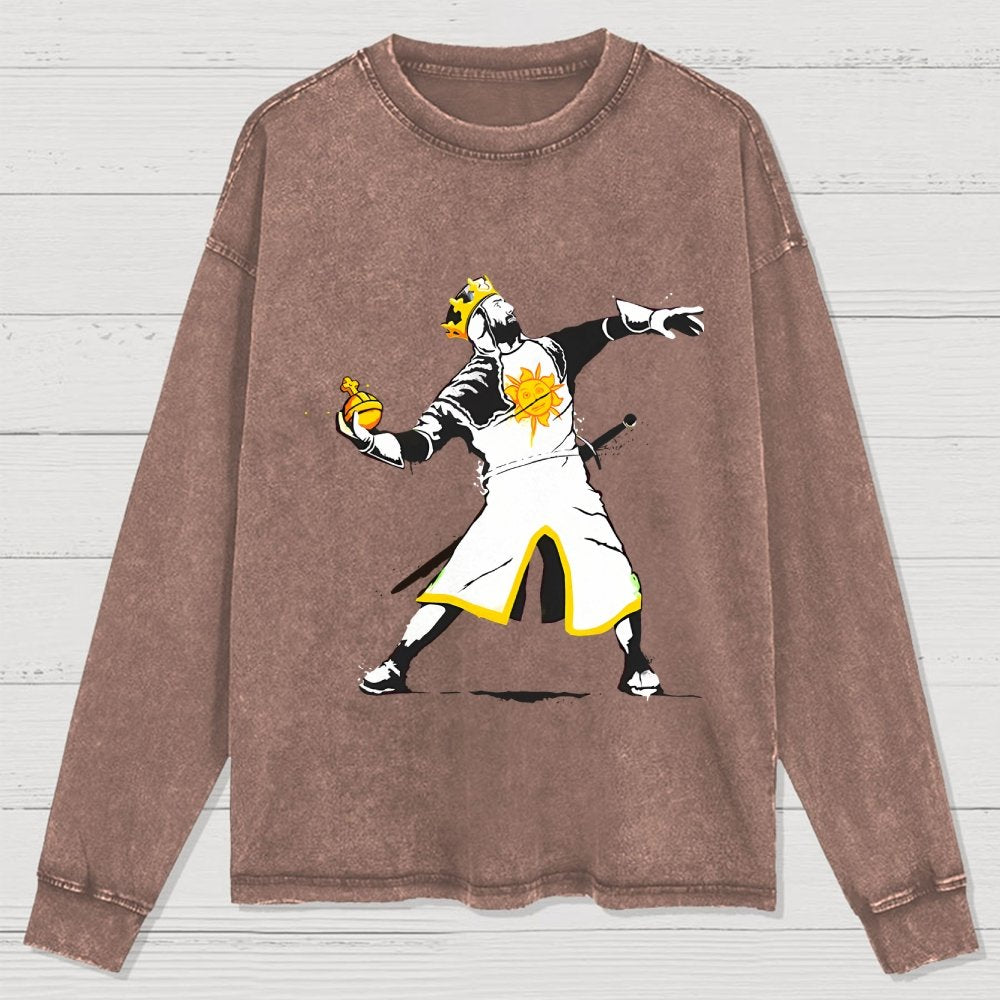 Holy Hand Grenade Washed Long Sleeve Tee
